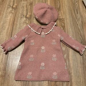 Cynthia Rowley Baby Girls Dress and Hat Set
